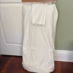 Elegant White duvet, cover, with down insert